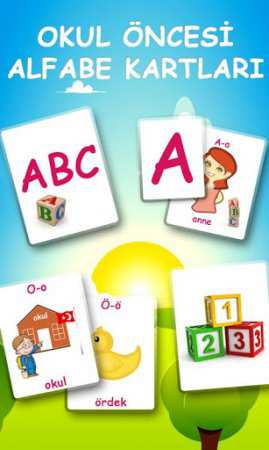 Okul Öncesi Alfabe Kartları Android