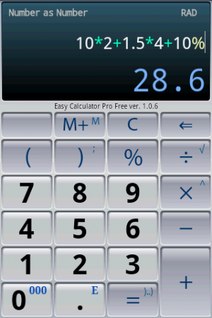 Gelişmiş Hesap Makinesi Easy Calculator Pro Android İndir