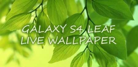 Galaxy S4 Yaprak Canlı Duvar Kağıdı 1.0.0 (Android S4 Canlı Duvar Kağıdı)