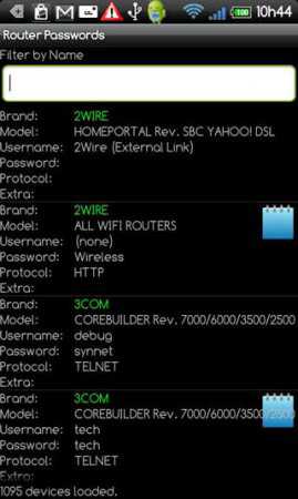 Router Passwords (Android ADSL Modem Şifre Bulucu)
