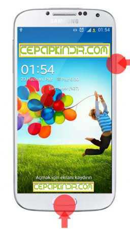 Samsung Galaxy S4 Telefonda Ekran Görüntüsü (Screenshot) Alma