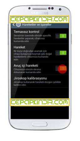 Samsung Galaxy S4 Telefonda Ekran Görüntüsü (Screenshot) Alma