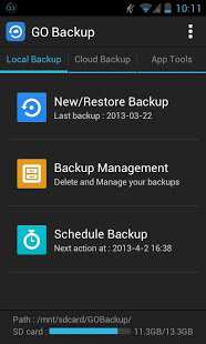 GO Backup Pro (Android Telefon Yedek Alma Uygulaması)