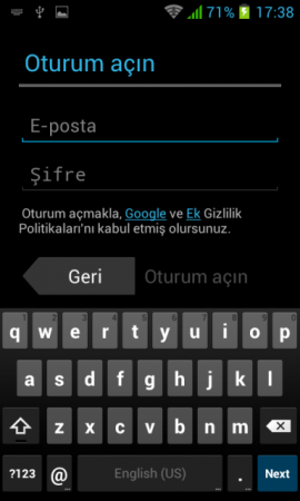 Telefona Google Play Kullanmak için Hesap Nasıl Eklenir?