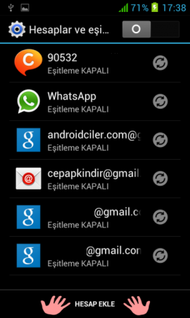 Telefona Google Play Kullanmak için Hesap Nasıl Eklenir?