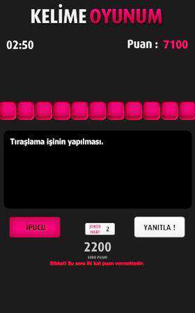 Kelime Oyunum