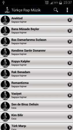 Türkçe Rap Müzik Android Zil Sesleri