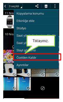 Galaxy S5 Özel Modda Öğe Gizleme Nasıl Olur?
