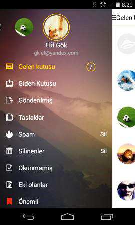 Yandex.Mail (Android Yandex Mail Uygulaması)