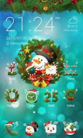 Colorful Yeni Yıl Teması Android