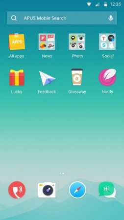 APUS Launcher Dawn Teması