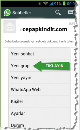 WhatsApp Messenger Yeni Grup Nasıl Kurulur?