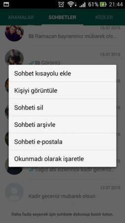 WhatsApp Kullanımı ve Yenilikleri Resimli Anlatım