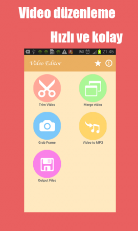 Video Kesme Birleştirme Android Programı