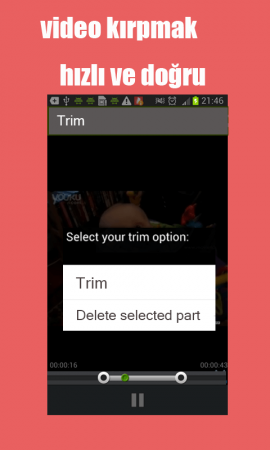 Video Kesme Birleştirme Android Programı