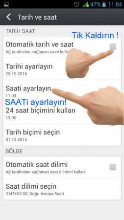 Android Cihazlarda Otomatik Tarih ve Saat Nasıl Kapatılır?
