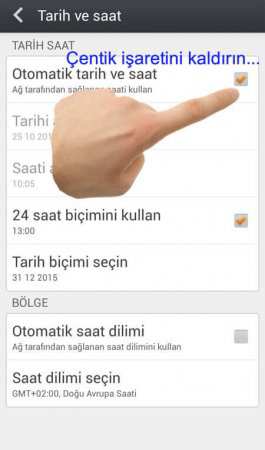 Android Cihazlarda Otomatik Tarih ve Saat Nasıl Kapatılır?