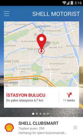 Shell Motorist Android Akaryakıt Uygulaması Shell Motorist Android Akaryakıt Uygulaması