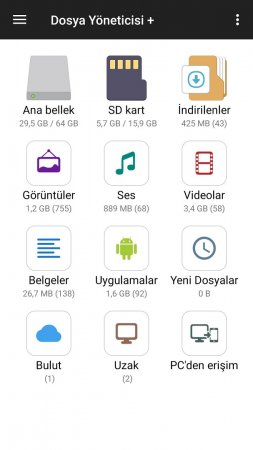 dosya yöneticisi android